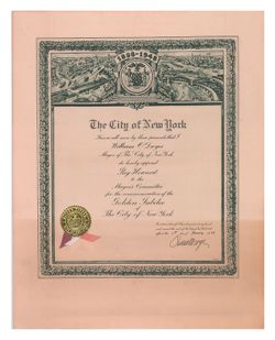 1 January 1948: To: Roy W. Howard. From: The City of New York Mayor's Committee.