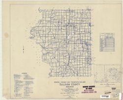 General highway and transportation map of Sullivan County, Indiana