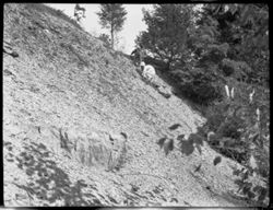 Anna C. Gardner climbing hill