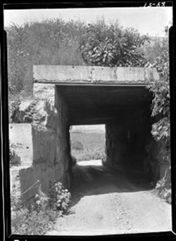 Stone tunnel under Monon on road to Owensboro