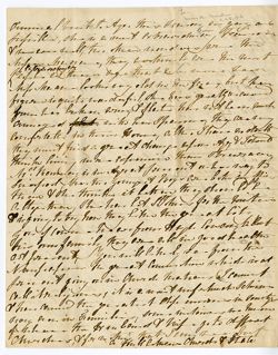[Unsigned – possibly part of letter missing], [no location] to Anna Maclure, New Harmony., 1843 Oct. 28