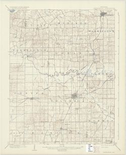Indiana Petersburg quadrangle [1932 reprint]
