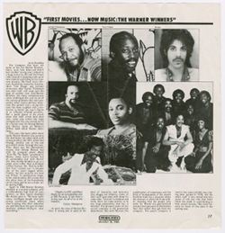 Black Radio Exclusive, "First Movies…Now Music: The Warner Winners," December 26, 1980.
