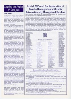 Alliance to Defend Bosnia-Herzegovina, Apr 1994(Oversize)