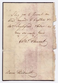 Correspondence of Harriet Thiébault, 1859-1861