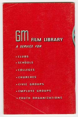 General Motors: Motion Picture catalog (15th edition), 1954-1955