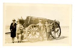 Group of people with a wagon