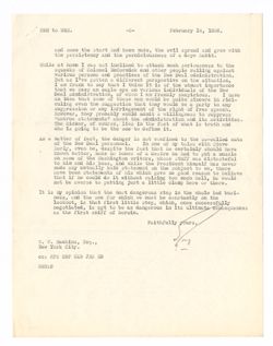 14 February 1936: To: William W. Hawkins. From: Roy W. Howard.