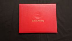Indiana University Diploma Folder