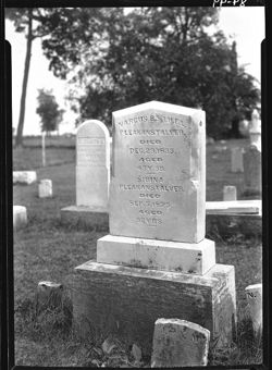 Pleakanstalver tombstone, Shiloh cemetery, Decatur County