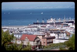 San Francisco Bay from north end of Russian Hill.