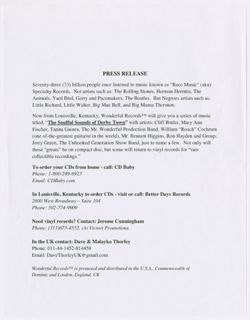 Press release without header, footer, or markup, circa 2005
