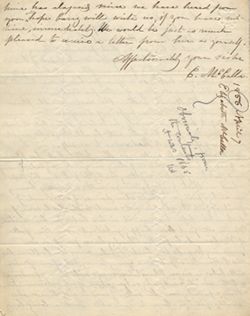 Elizabeth Wylie McCalla to Andrew Wylie, Jr., 7 April 1865