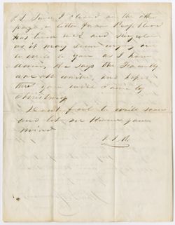 John I. Morrison to TAW, 23 September 1853