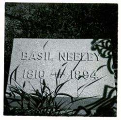 Headstones Sarah Neeley 1795 - 1855 Hester N 1835 - 1911 B and N 1810 - 1894