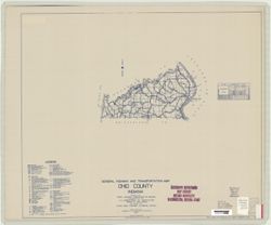 General highway and transportation map of Ohio County, Indiana
