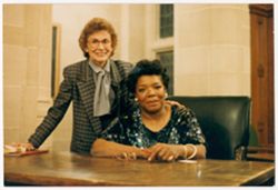 Maya Angelou with founding BFC/A Director, Phyllis Klotman