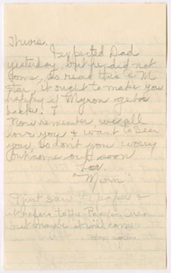 Horne, J.R. to LG, 1943-1944