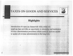 Tax Reform Code, 1999-2000