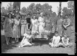 Home Economics Club, Van Buren twp, Onya LaTour's home, in yard