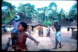 Women continue to dance to horn's music