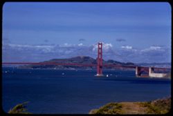 Golden Gate Bridge and Angel Island from Land's End.  San Francisco