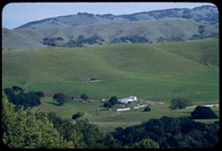 Marin county dairy country in unusual autumn green - 7 or 8 miles SW of Petaluma