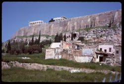 Acropolis rises above Athens slums