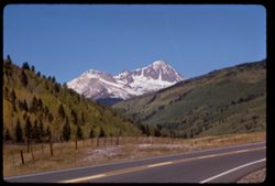 An  Uncompahgre peak seen from U.S. Hwy 550 in San Juan county Colorado