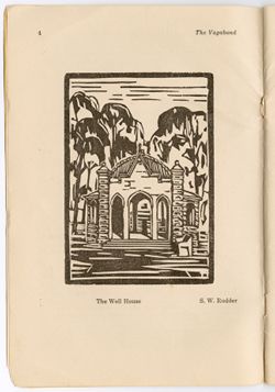 "Well House," [Woodcut], Stephen W. Rudder