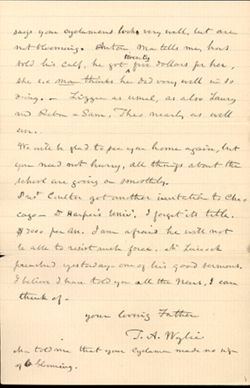 Theophilus Adam Wylie to Louisa Wylie Boisen, 27 February 1893