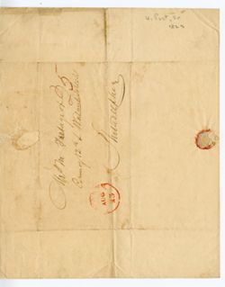 H. POST, Jr.,N[ew] York. To M[arie D.] FRETAGEOT, Philadelphia., 1823 Aug. 23