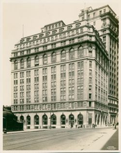 International Mercantile Co. Building, Replacing brick with Indiana Limestone