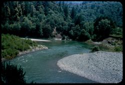 Bend in Trinity river a few miles north of  Willow Creek Humboldt County California