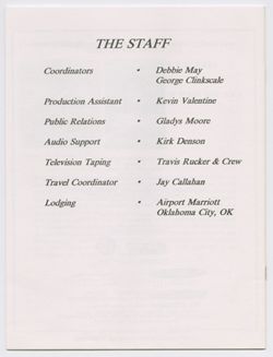 The Official Day of Gospel Music programs, June 25, 1995