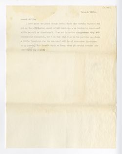 Application essay, ca. 1951