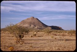 Rounded pyramid with penthouse - Southern outpost of Roskruge Mtns. west of Tucson.