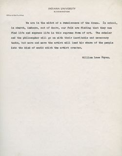 The Oral Interpretation of Literature, National Association of Teachers of English, Indianapolis, November 30, 1935