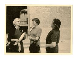 Margaret Howard laughing with two other women