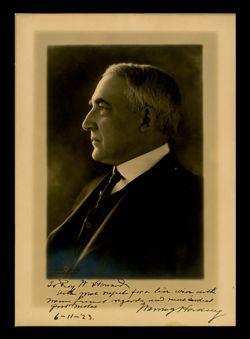 Portrait of Warren G. Harding