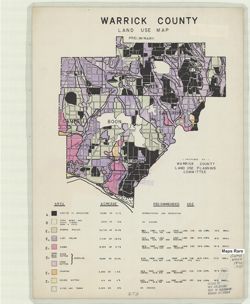 Warrick County [Indiana] land use map : preliminary