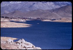 View N.E. across Isabella Reservoir Kern co., Calif.