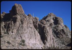 Looking up from Gates Pass in Tucson Mtns.