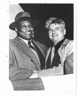 Paul Robeson with Eugene Dennis