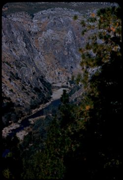 Canyon of Stanislaus river north of Columbia