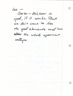 "1/5/03 [sic: 04]" [handwritten note from Chris Kojm to Lee Hamilton, Jan 5, 2004], January 5, 2004