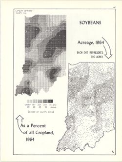 Soybeans acreage, 1964