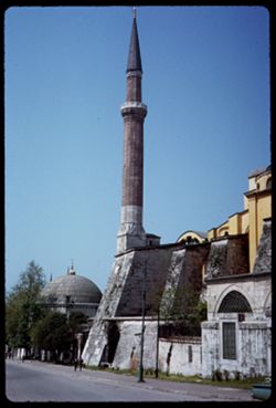 In Eminonu Minaret and St. Sophias at right