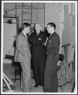Hoagy Carmichael with Charles Wakefield Cadman and Harold Spina.