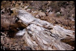 Water fall and marbled candy rocks Sabino Canyon